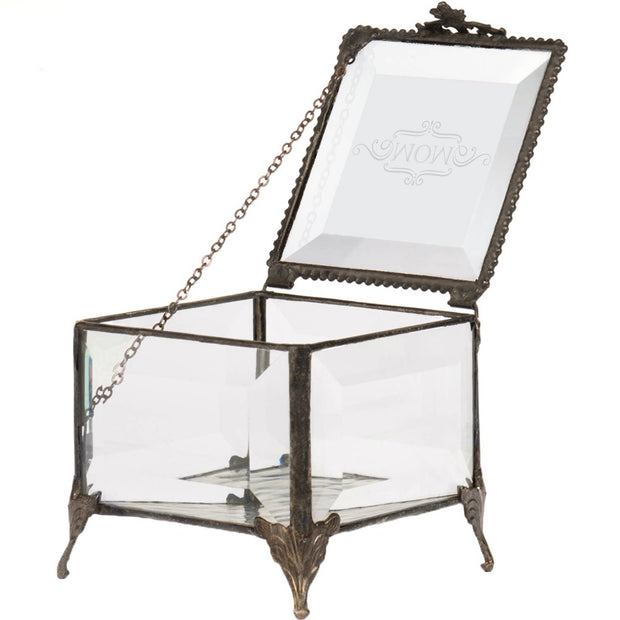 Mom Gift Stained Glass Jewelry Box