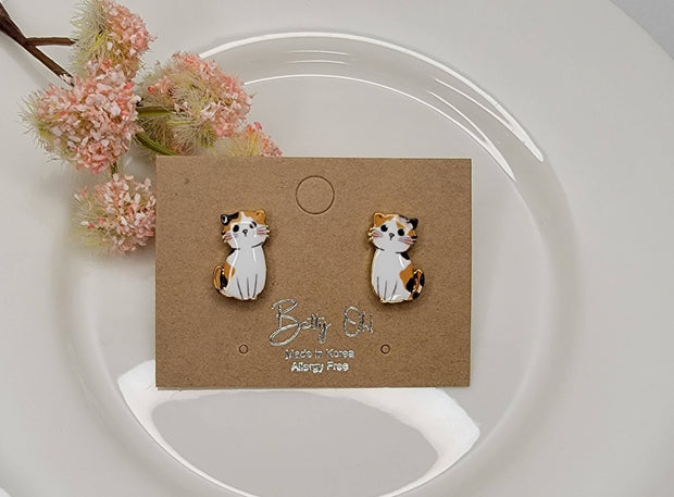 Kitty Picture Post Earrings