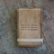 Think, Speak, Write Mini Leather Journal