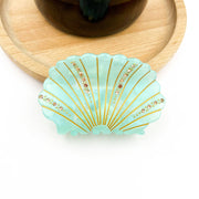 Crystal Shell Claw Clip, Ocean Creatures Hair Clip