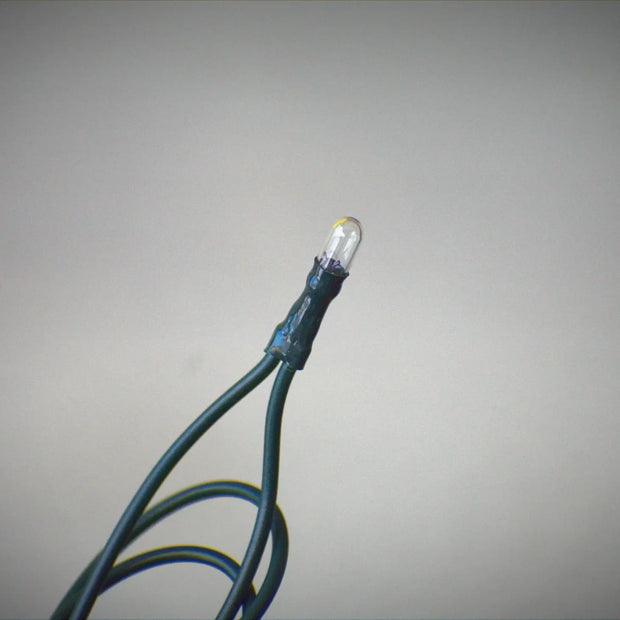 Teeny Lights Green Cord, 35 count