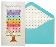 Tiered Flower Cake Greeting Card
