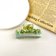Acetate Vintage Green Hair Clip Lady Claw Clips Spring Clip