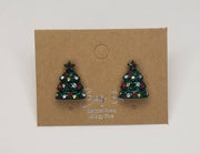 Christmas Tree Post Earring