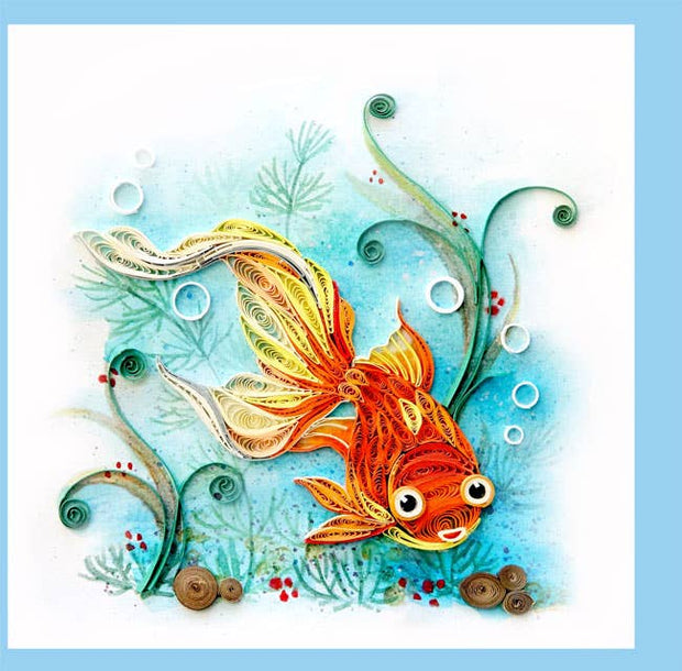 Goldfish Quilling Card