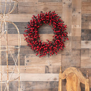 24" Red Berry Wreath