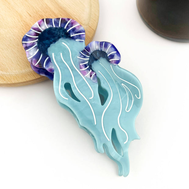 Jellyfish Claw Clip, Acetate Marine Life Series Hair Clip