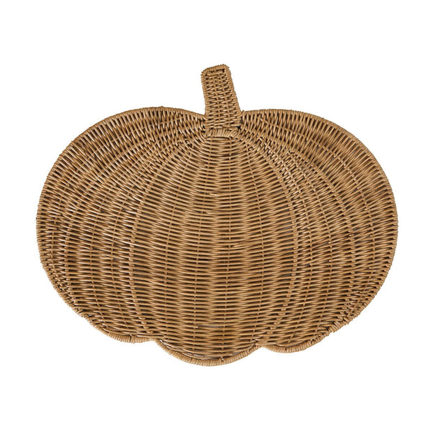 Rattan Pumpkin Charger