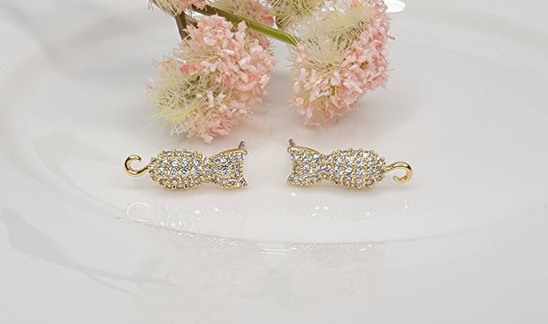 Sparkly Cat Post Earrings