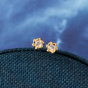 'I'd pick you' swirl crystal flower gold