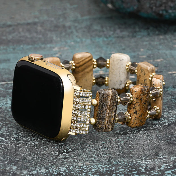 Desert Jasper Stretch Apple Watch Band