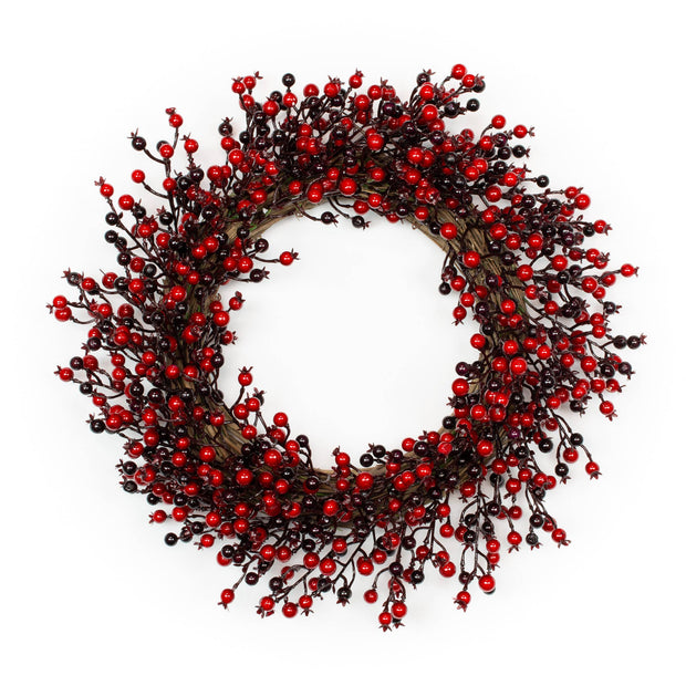 24" Red Berry Wreath