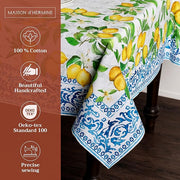 54" Square Tablecloth - Cedrat