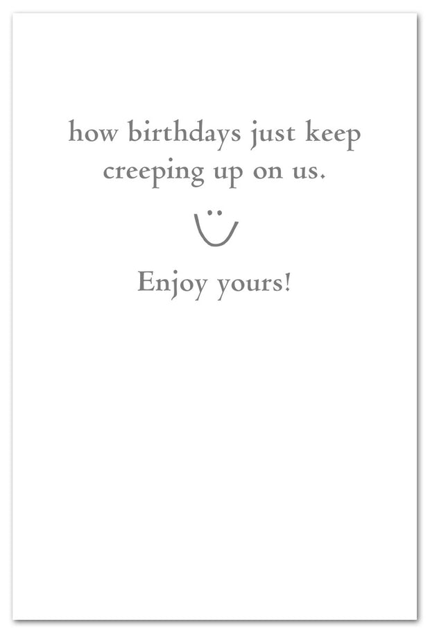 Scared Kitty Birthday Card