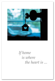 Heart Keychain New Home Card