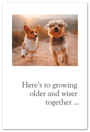 Dogs Running Together Birthday Card