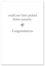 Coral Baby Booties New Baby Card