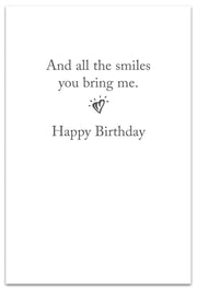 Smiling Fallow Deer Birthday Card