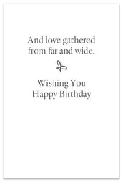 Hands Holding Flowers Birthday Card