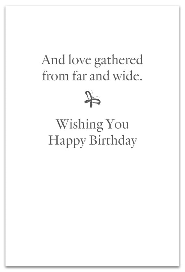 Hands Holding Flowers Birthday Card