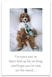 Resting Water Dog Card Feel Better Card