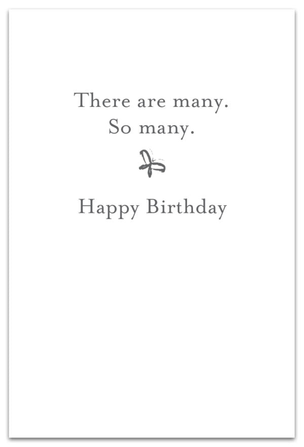 Peach Chrysanthemums Birthday Card