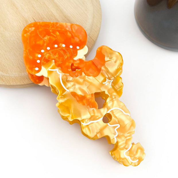 Jellyfish Claw Clip, Acetate Marine Life Series Hair Clip