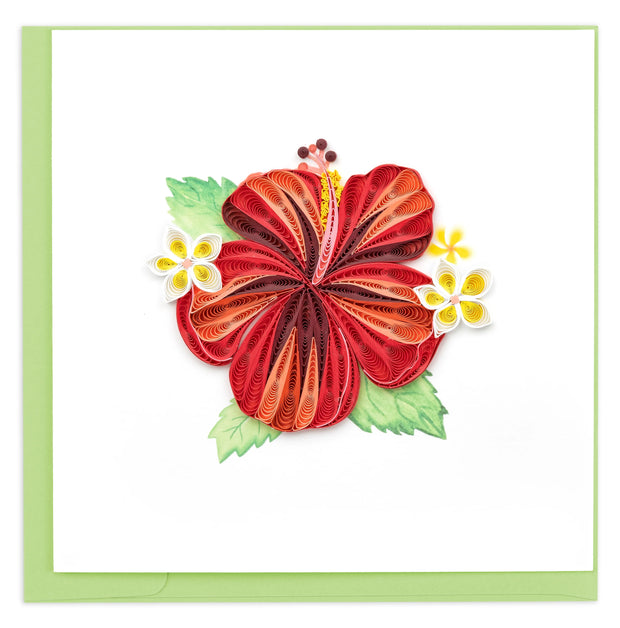 Hibiscus Quilling Card