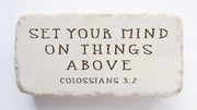 Colossians 3:2 Scripture Stone