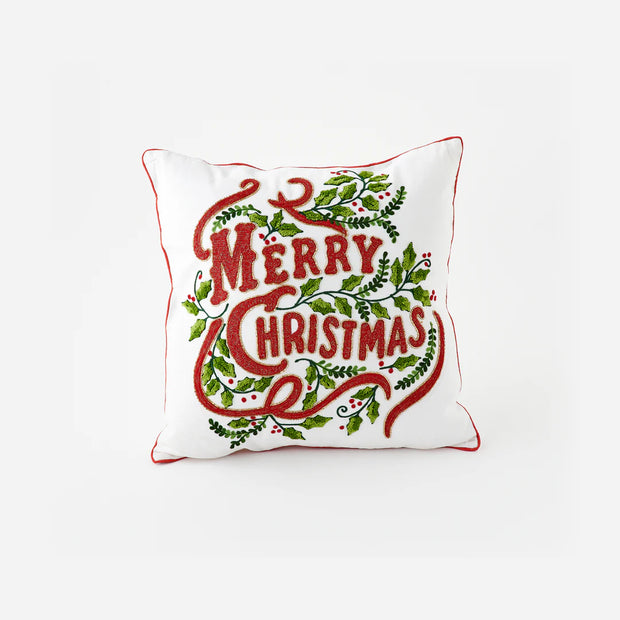 18" Merry Christmas Pillow