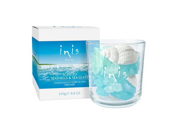 *NEW* Inis Home Scented Seashells & Sea Glass 8.8 Oz.