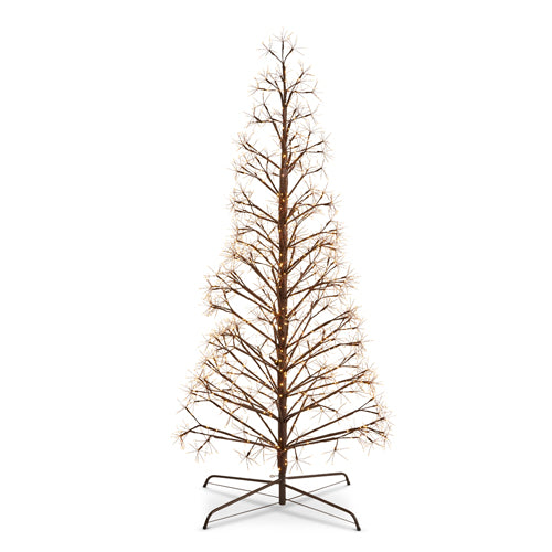 Brown Fairy Light Pod Trees, 3 Sizes
