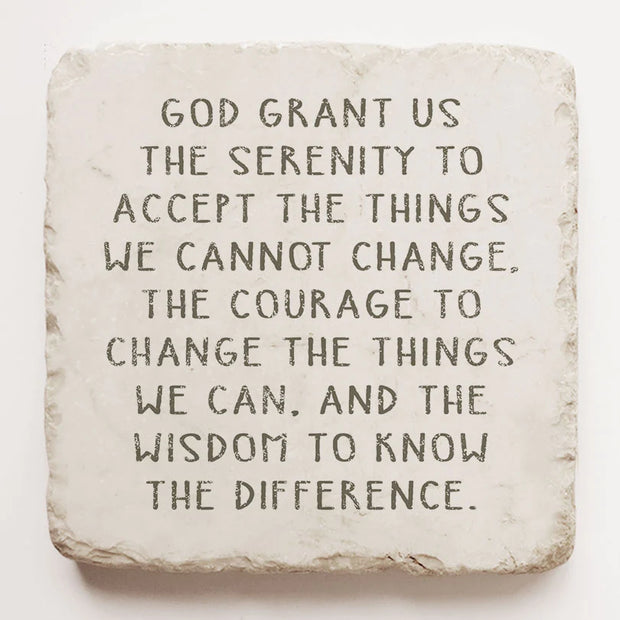 Serenity Prayer Scripture Stone