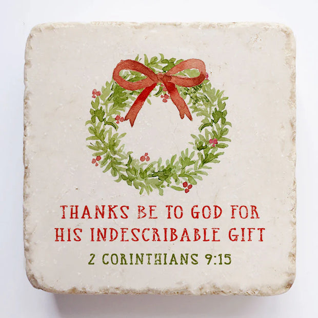 Jesus our Savior Christmas Scripture Stone