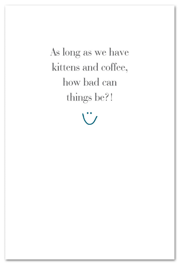 Kitty & Coffee Friendship Card