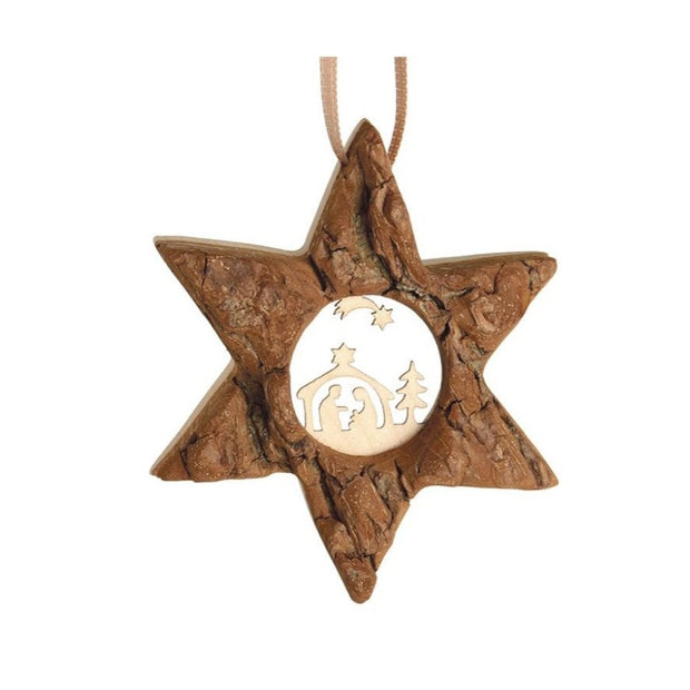 Star Ornament Holy Family 4"