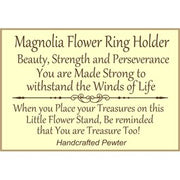 Magnolia Pewter Ring Holder