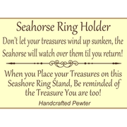 Seahorse Pewter Ring Holder