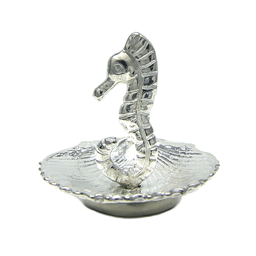 Seahorse Pewter Ring Holder
