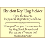 Key & Lock Pewter Ring Holder