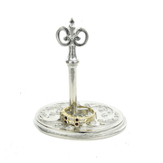 Key & Lock Pewter Ring Holder