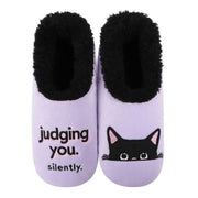 Judging You Silently Snoozies Slippers