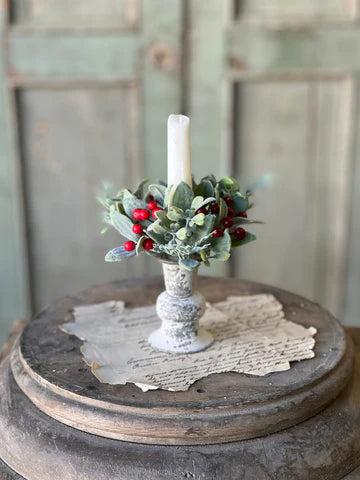 1'' Berry Bright Greens Candle Ring