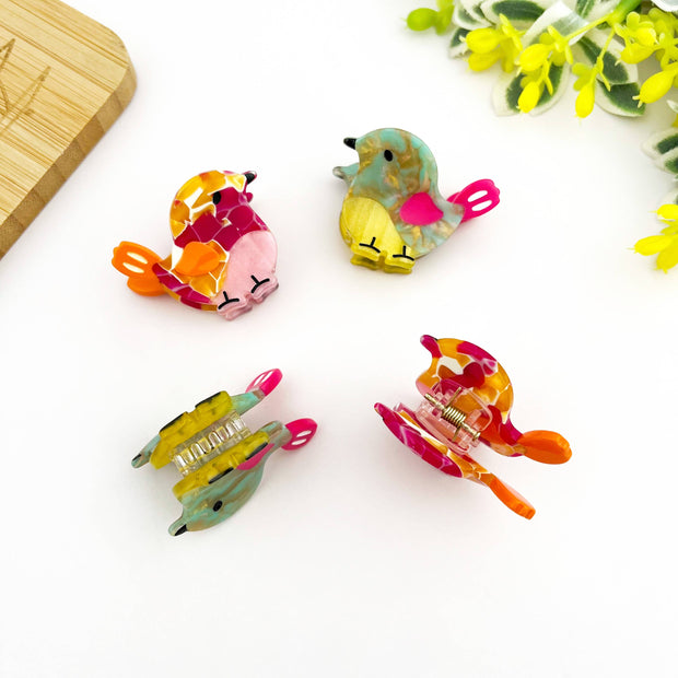🐦 Mini Bird Cute & Whimsical Animal Acetate Hair Claw Clip
