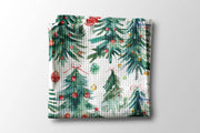 Christmas Tree Kitchen Tea Towel Waffle Holiday Decor Gift