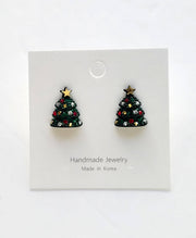 Christmas Tree Post Earring