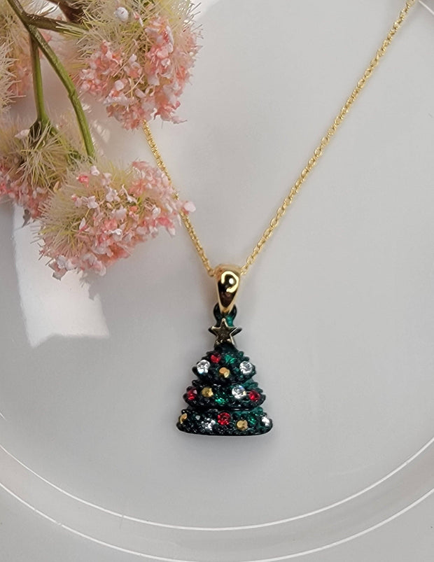 Christmas Tree Necklace