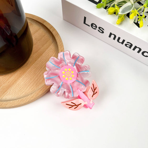 Colorful Flower Hair Clip
