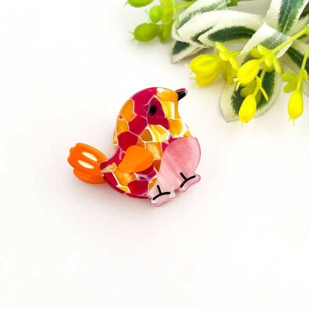 🐦 Mini Bird Cute & Whimsical Animal Acetate Hair Claw Clip