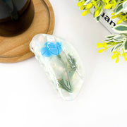 Blue Daffodil Hair Claw Clip, Spring Flower Hair Clip